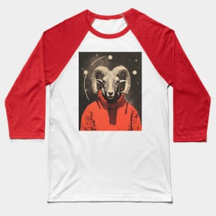 Aries Ram Surrealistic Collage Baseball T-Shirt